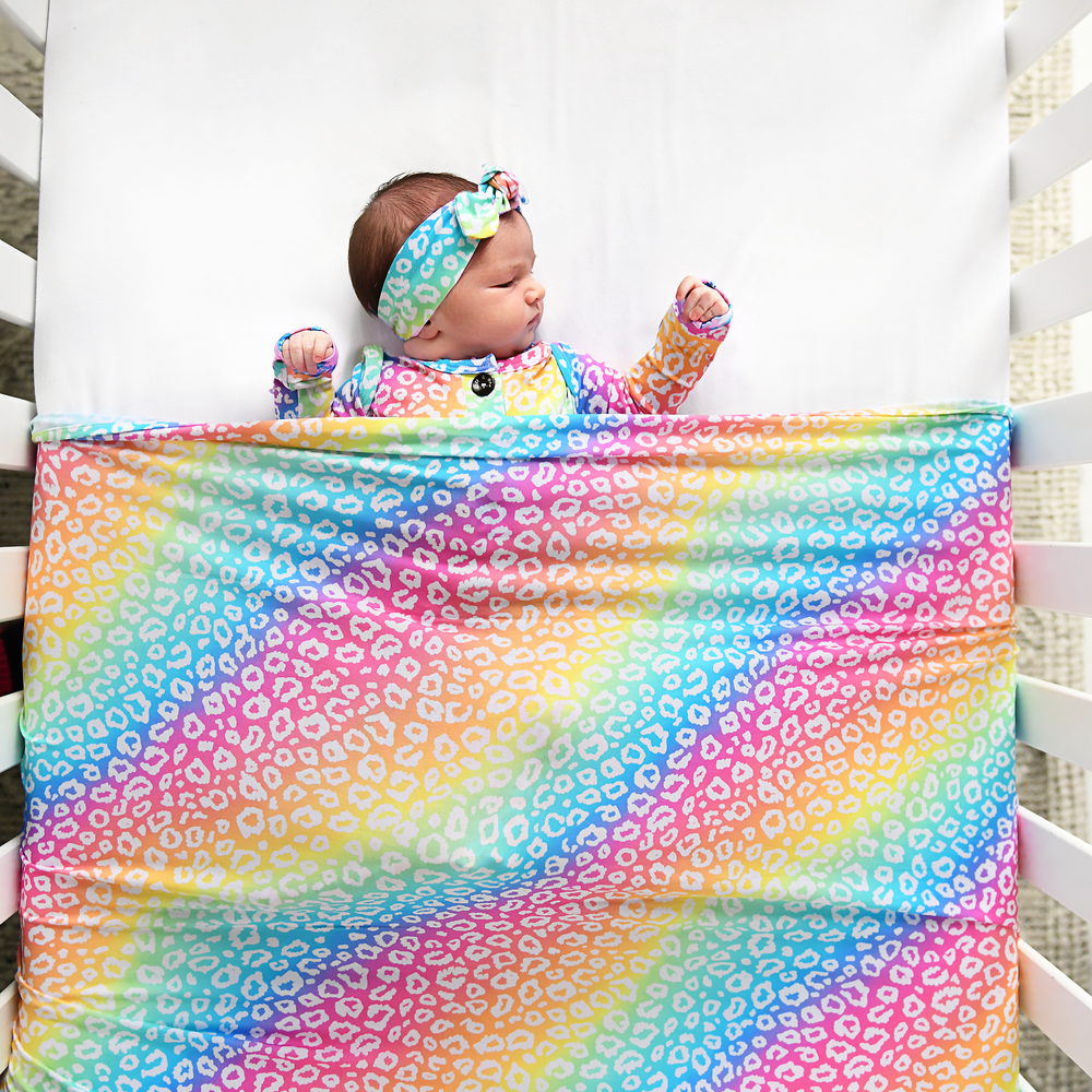 Summer Leopard SWADDLE - Gigi and Max