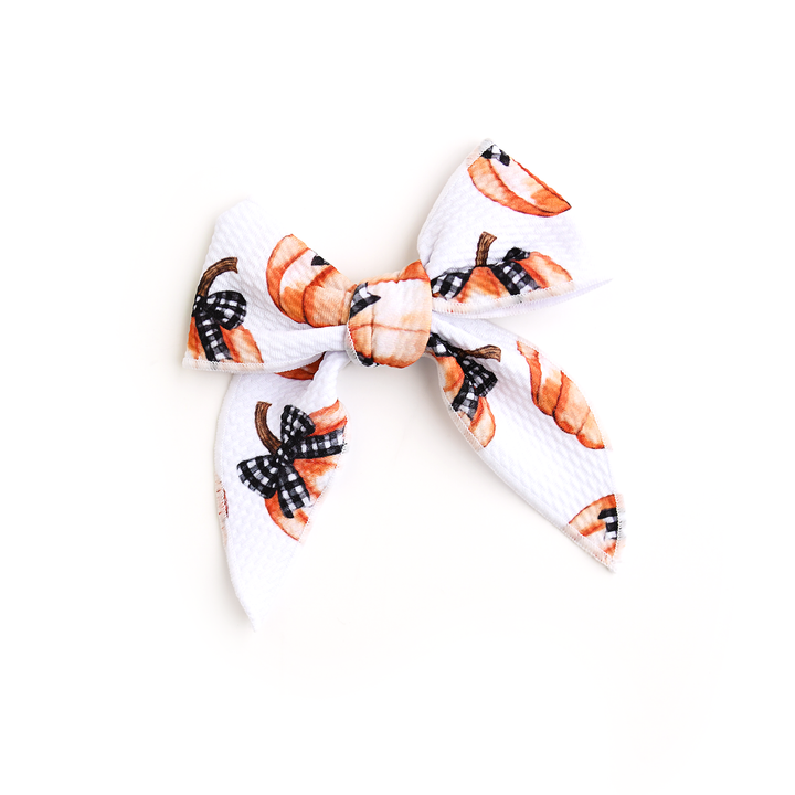 Lilith Pumpkins CLIP BOW - Gigi and Max