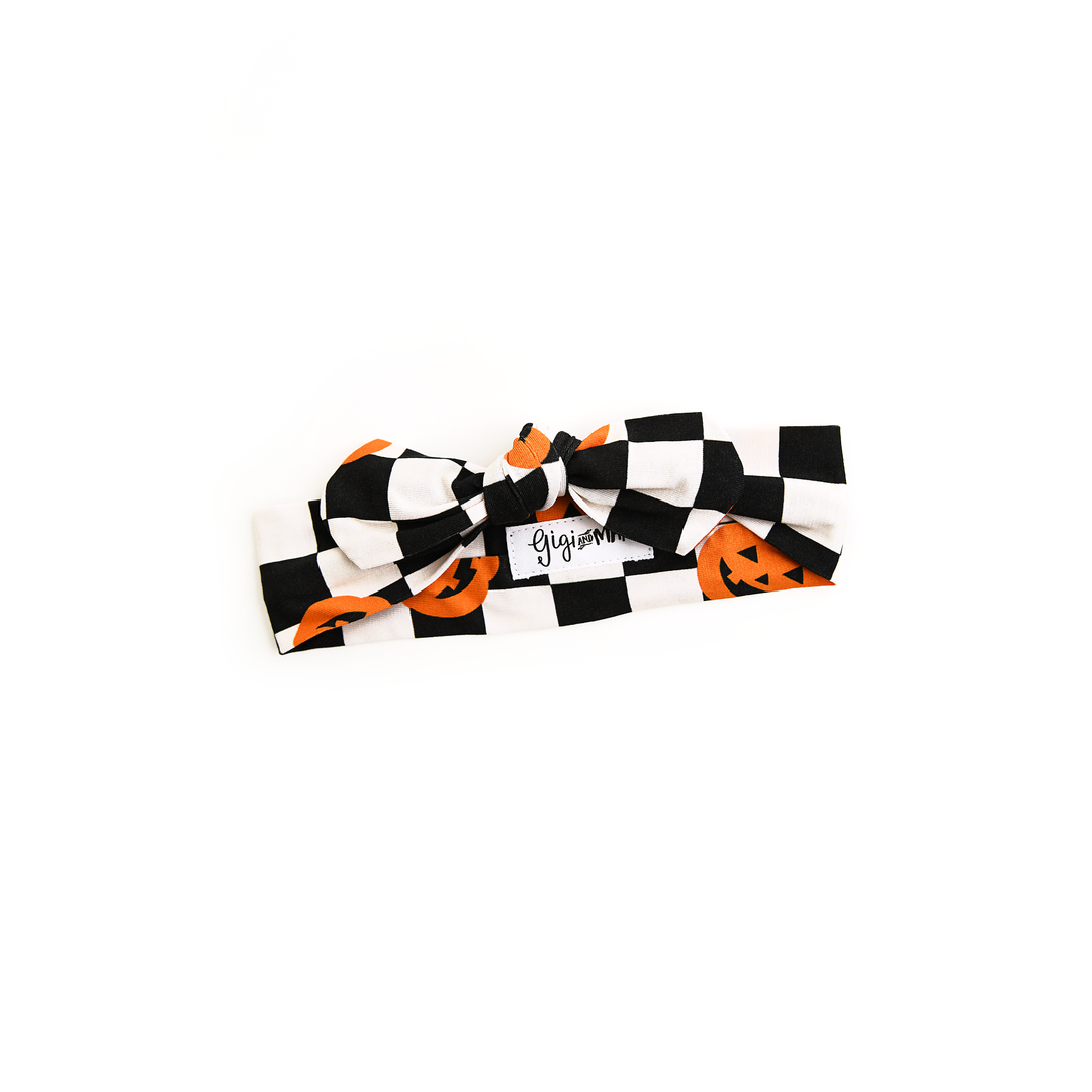 Merlin Pumpkin TOPKNOT HEADBAND - Gigi and Max