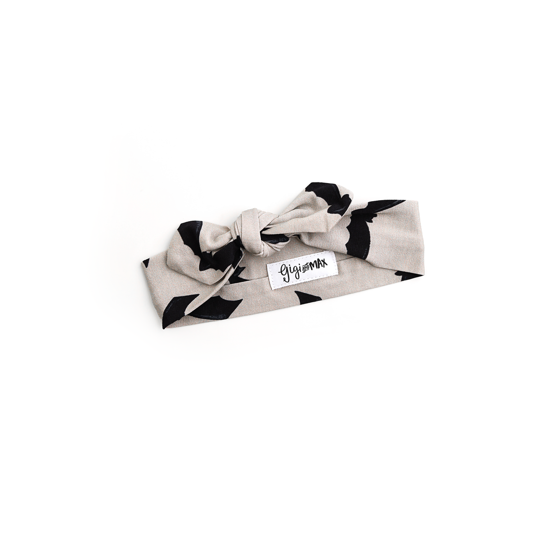 Vlad Gray Bats TOPKNOT HEADBAND - Gigi and Max
