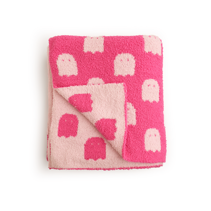 Draven Pink Ghost PLUSH BLANKET - Gigi and Max