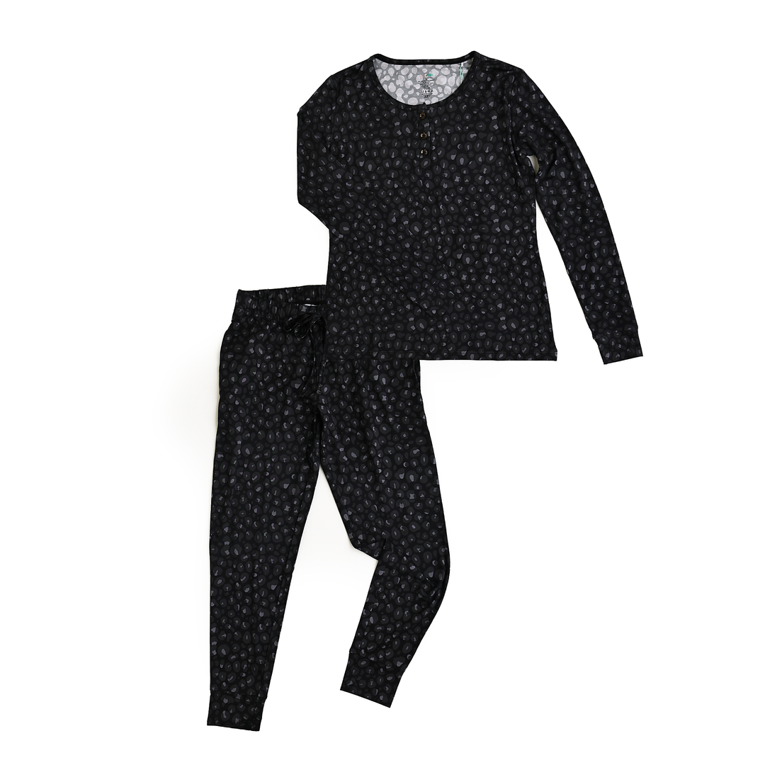 Ash Black Leopard MOMMY TWO PIECE - Gigi and Max