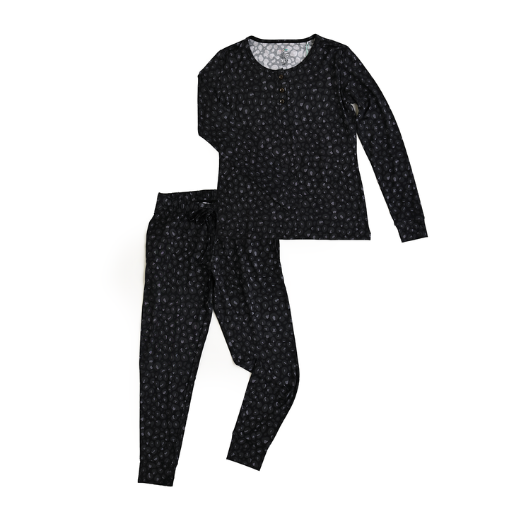 Ash Black Leopard MOMMY TWO PIECE - Gigi and Max