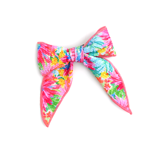 Kimberly Floral CLIP BOW - Gigi and Max