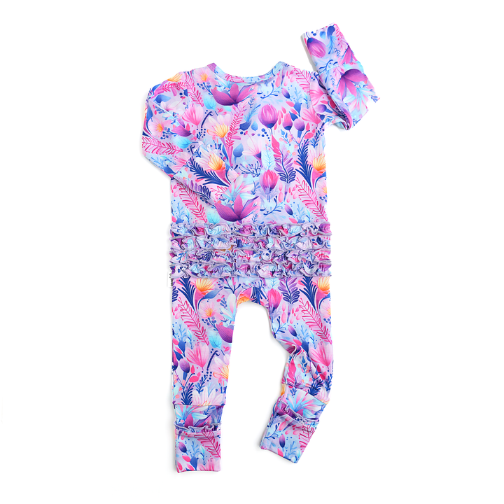 Ayla Floral RUFFLE ZIP - Gigi and Max