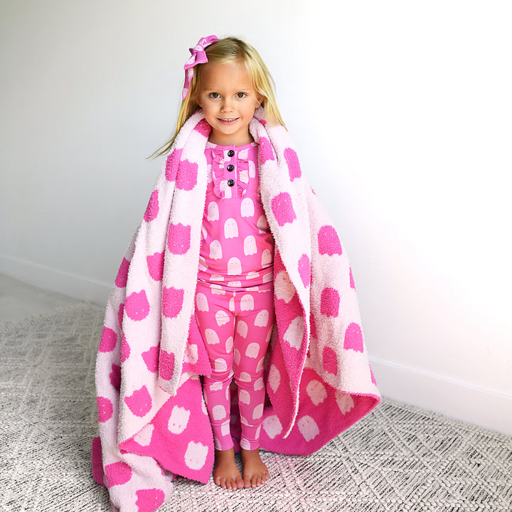 Draven Pink Ghost RUFFLE TWO PIECE - Gigi and Max
