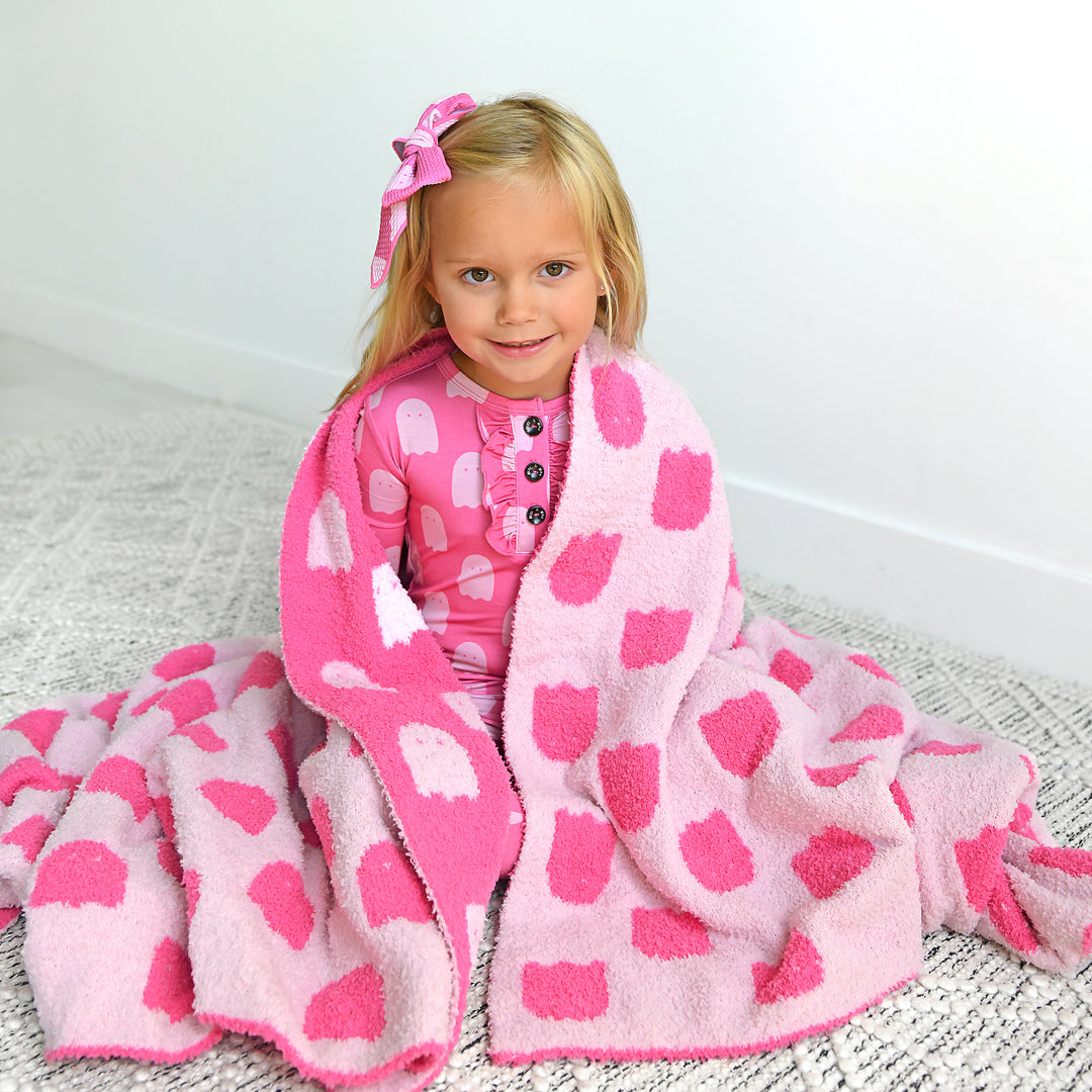 Draven Pink Ghost RUFFLE TWO PIECE - Gigi and Max