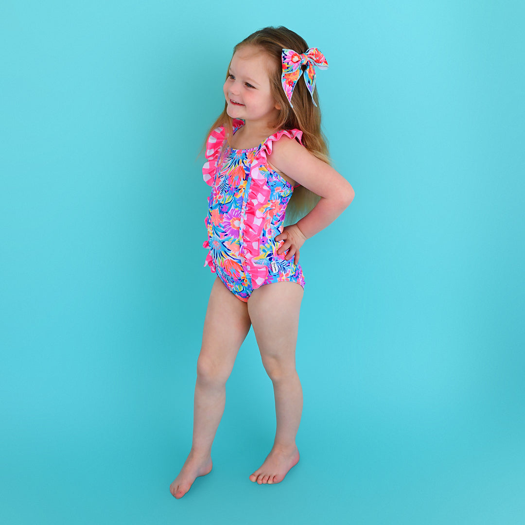 Megan Floral TANK ONE PIECE SWIMSUIT - Gigi and Max
