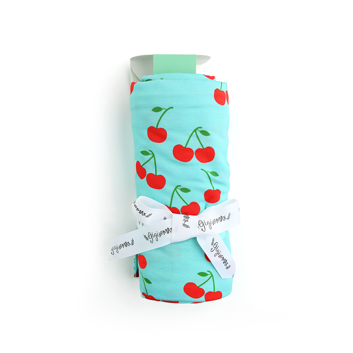 Jojo Cherries SWADDLE - Gigi and Max