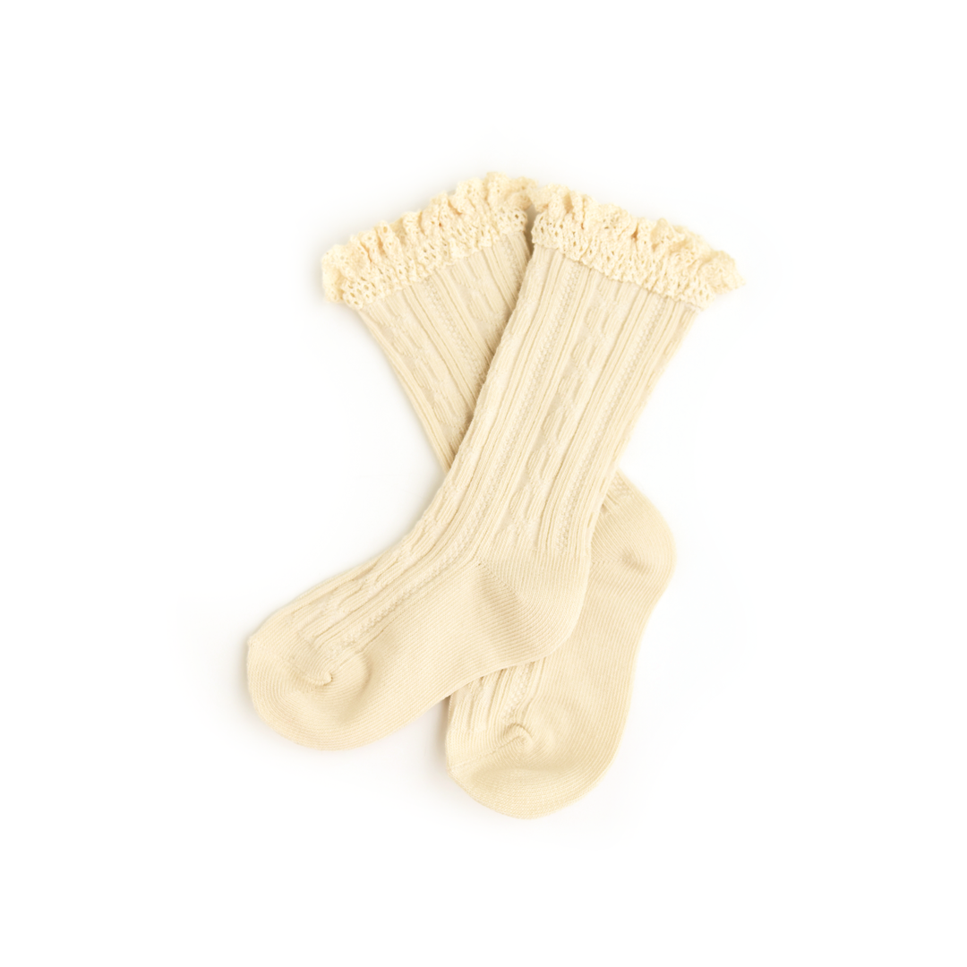 Cream LACE SOCKS - Gigi and Max