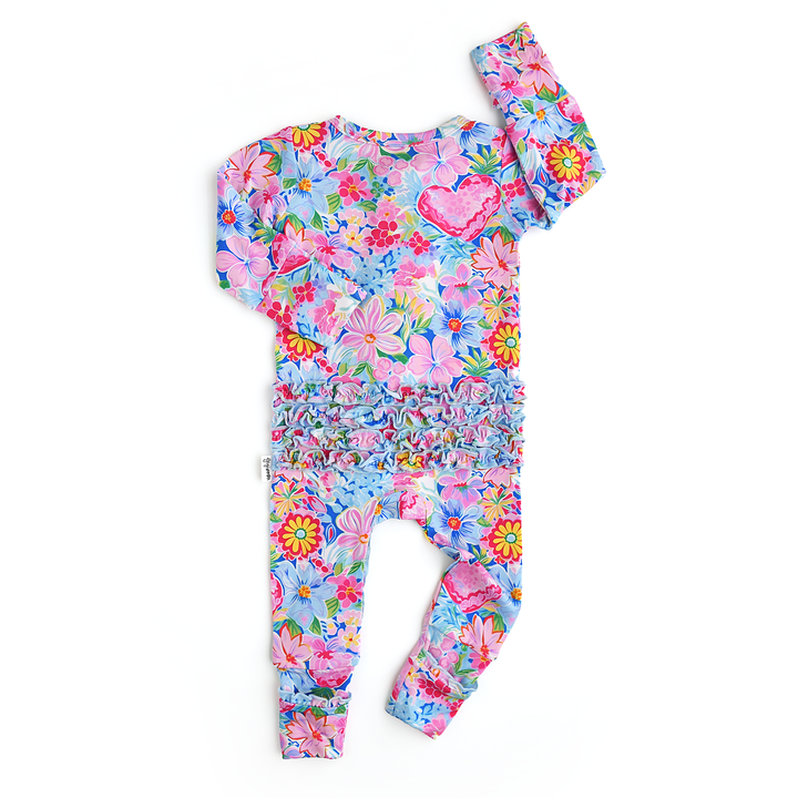 Pippa Floral RUFFLE ZIP - Gigi and Max