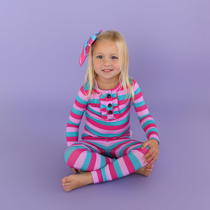 Maddie Stripe RUFFLE TWO PIECE - Gigi and Max