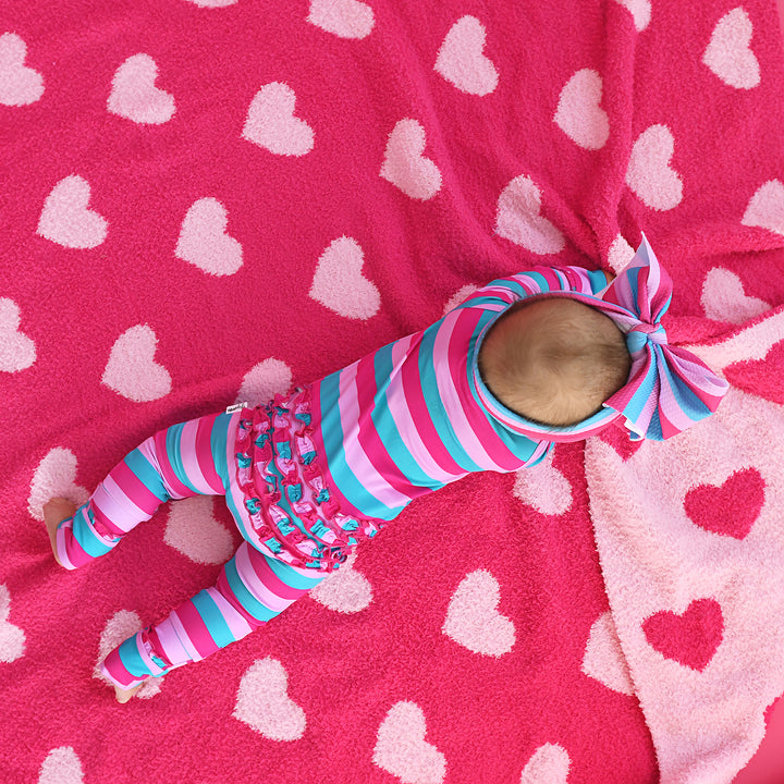 Maddie Stripe RUFFLE ZIP - Gigi and Max