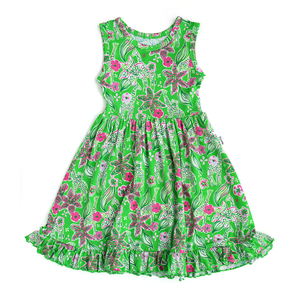 Safari TANK RUFFLE TWIRL DRESS - Gigi and Max