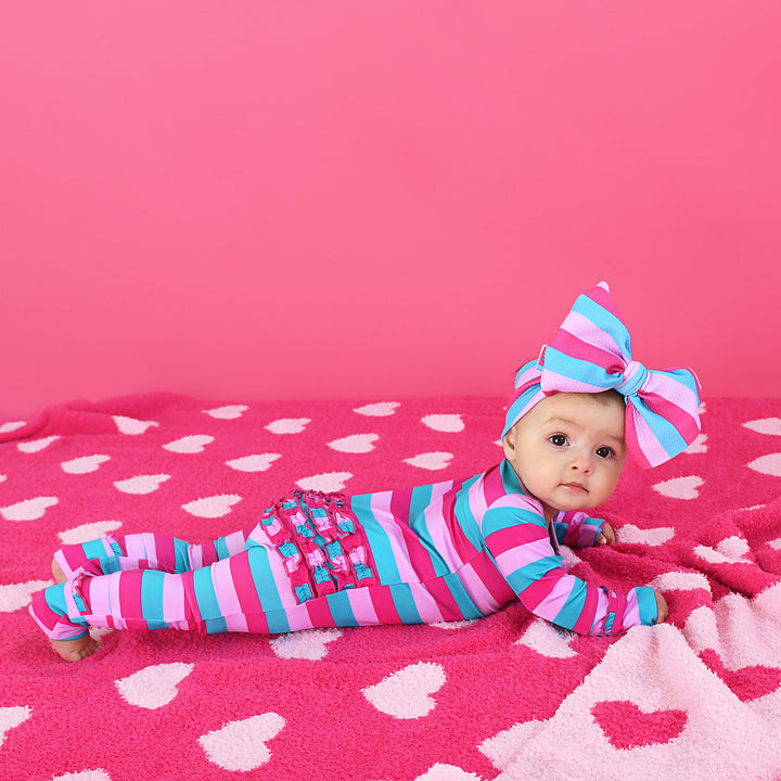 Maddie Stripe RUFFLE ZIP - Gigi and Max