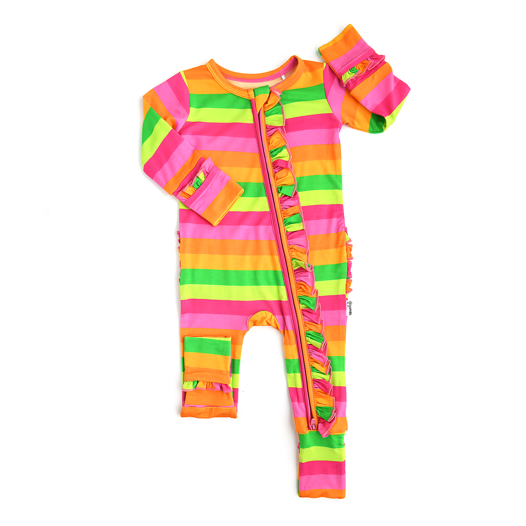Stephanie Stripe RUFFLE ZIP - Gigi and Max