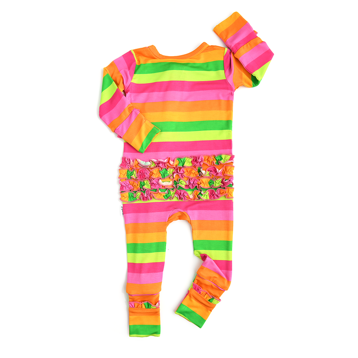 Stephanie Stripe RUFFLE ZIP - Gigi and Max