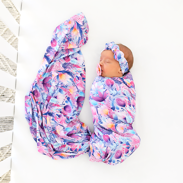 Ayla Floral TOPKNOT HEADBAND - Gigi and Max