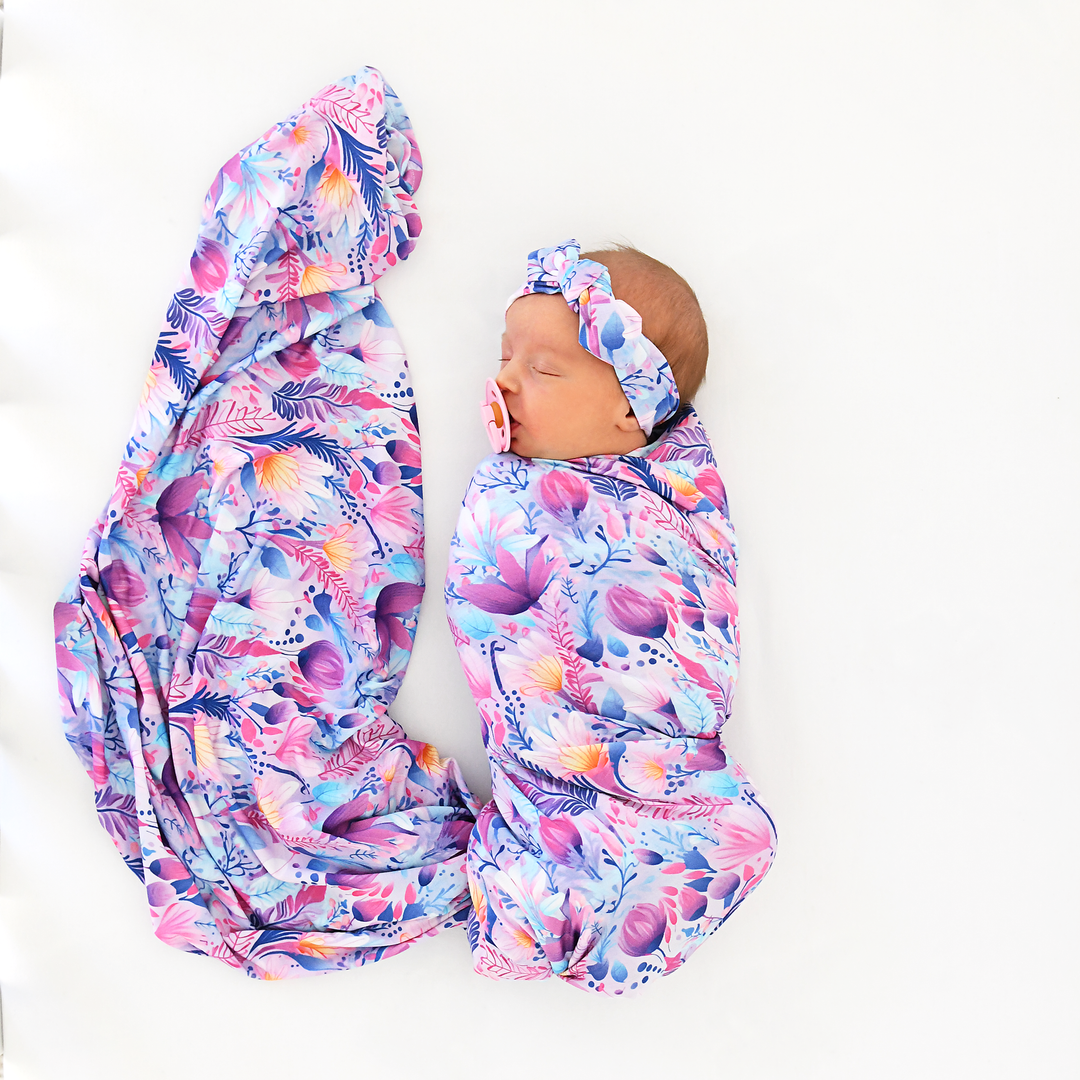 Ayla Floral TOPKNOT HEADBAND - Gigi and Max