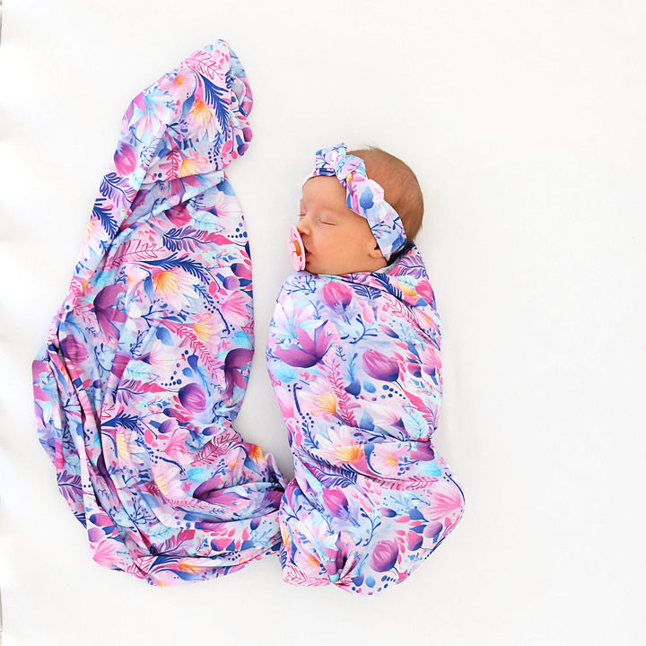 Ayla Floral TOPKNOT HEADBAND - Gigi and Max