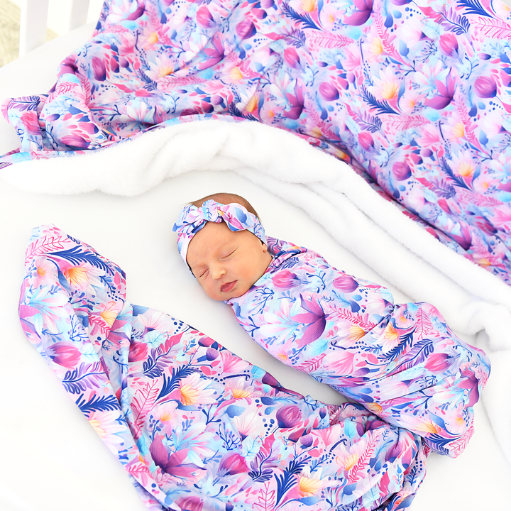 Ayla Floral TOPKNOT HEADBAND - Gigi and Max