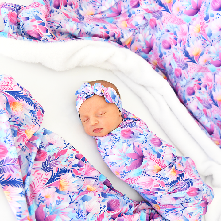 Ayla Floral TOPKNOT HEADBAND - Gigi and Max