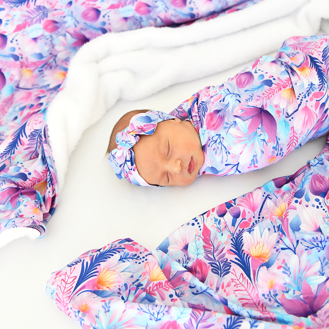 Ayla Floral TOPKNOT HEADBAND - Gigi and Max