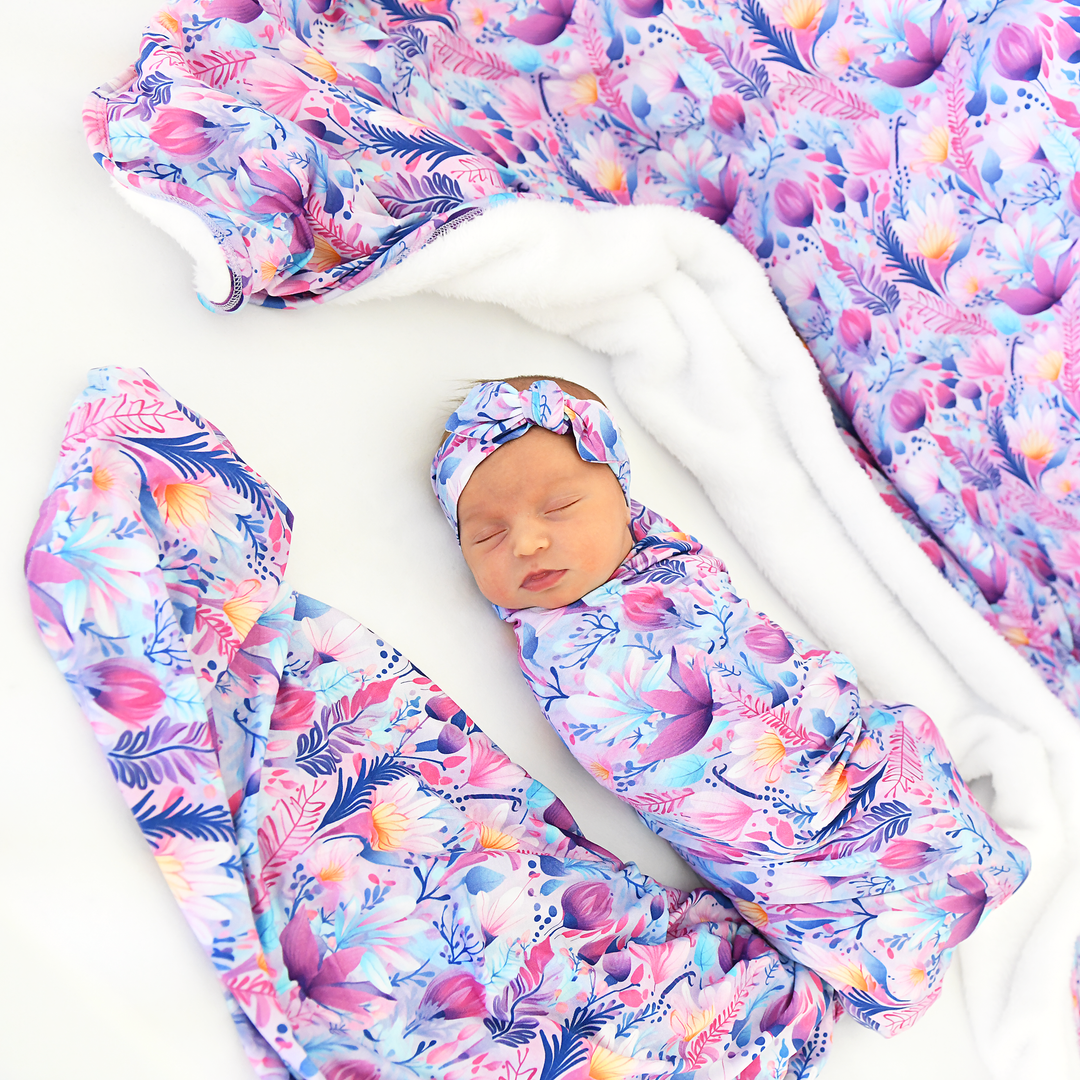 Ayla Floral TOPKNOT HEADBAND - Gigi and Max