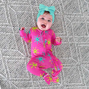 Brittany Smiley Face RUFFLE ZIP - Gigi and Max