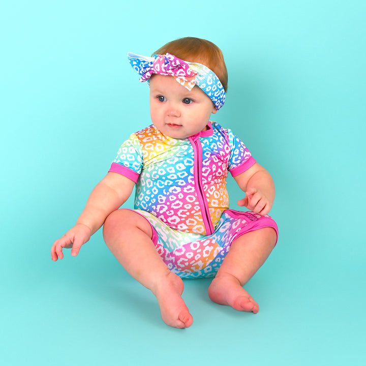 Summer Leopard SHORTY ZIP - Gigi and Max