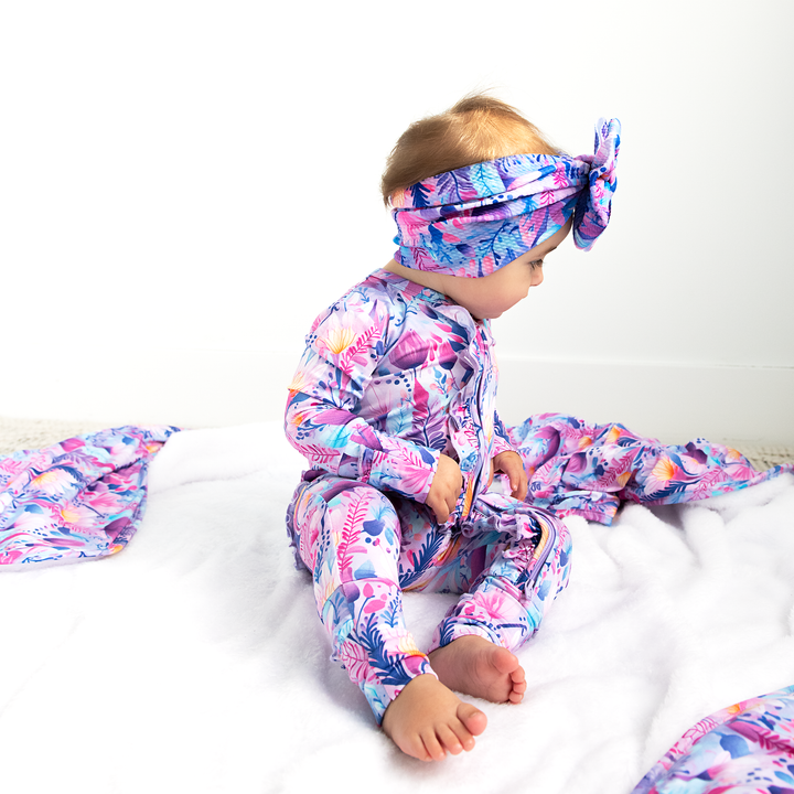 Ayla Floral RUFFLE ZIP - Gigi and Max