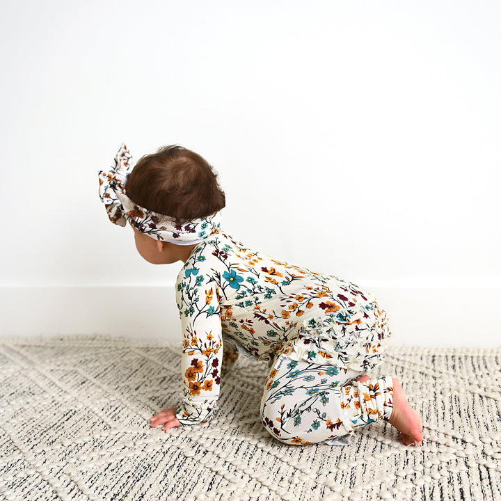 Maren Floral RUFFLE ZIP - Gigi and Max