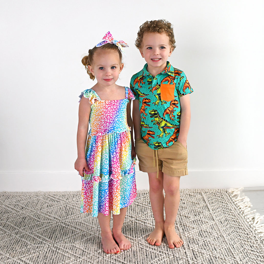 Summer Leopard CLIP BOW - Gigi and Max