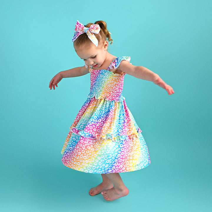 Summer Leopard CLIP BOW - Gigi and Max