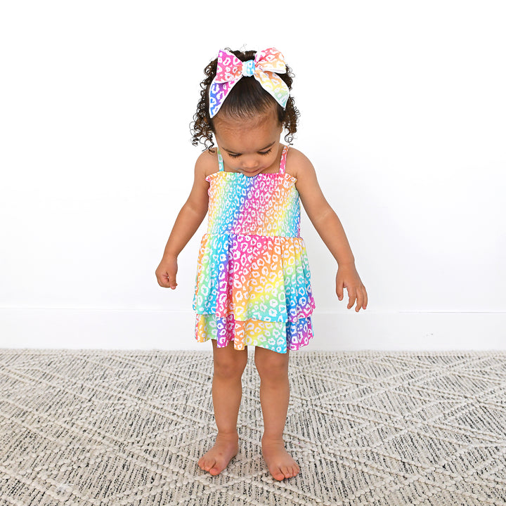 Summer Leopard SMOCKED TIERED TUTU - Gigi and Max