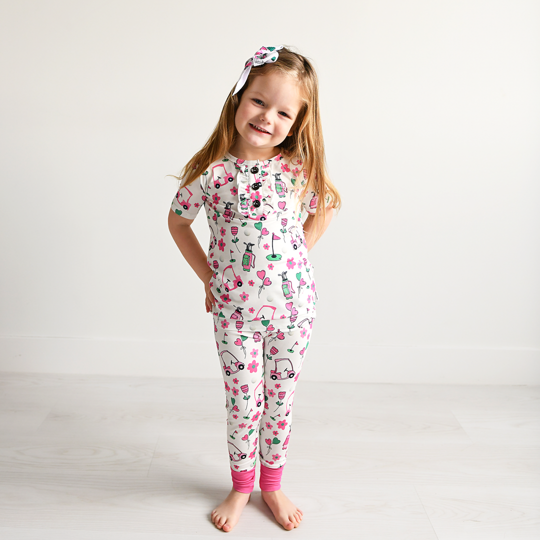 Lexi Pink Golf CLIP BOW - Gigi and Max