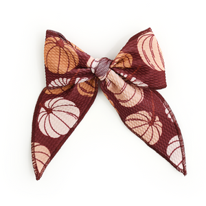 Salem Pumpkin CLIP BOW - Gigi and Max