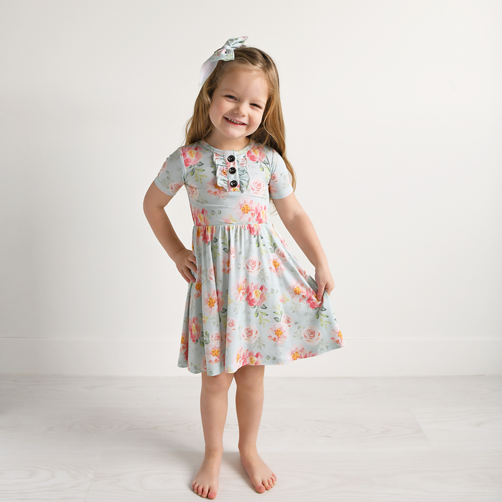 Mae Floral CLIP BOW - Gigi and Max