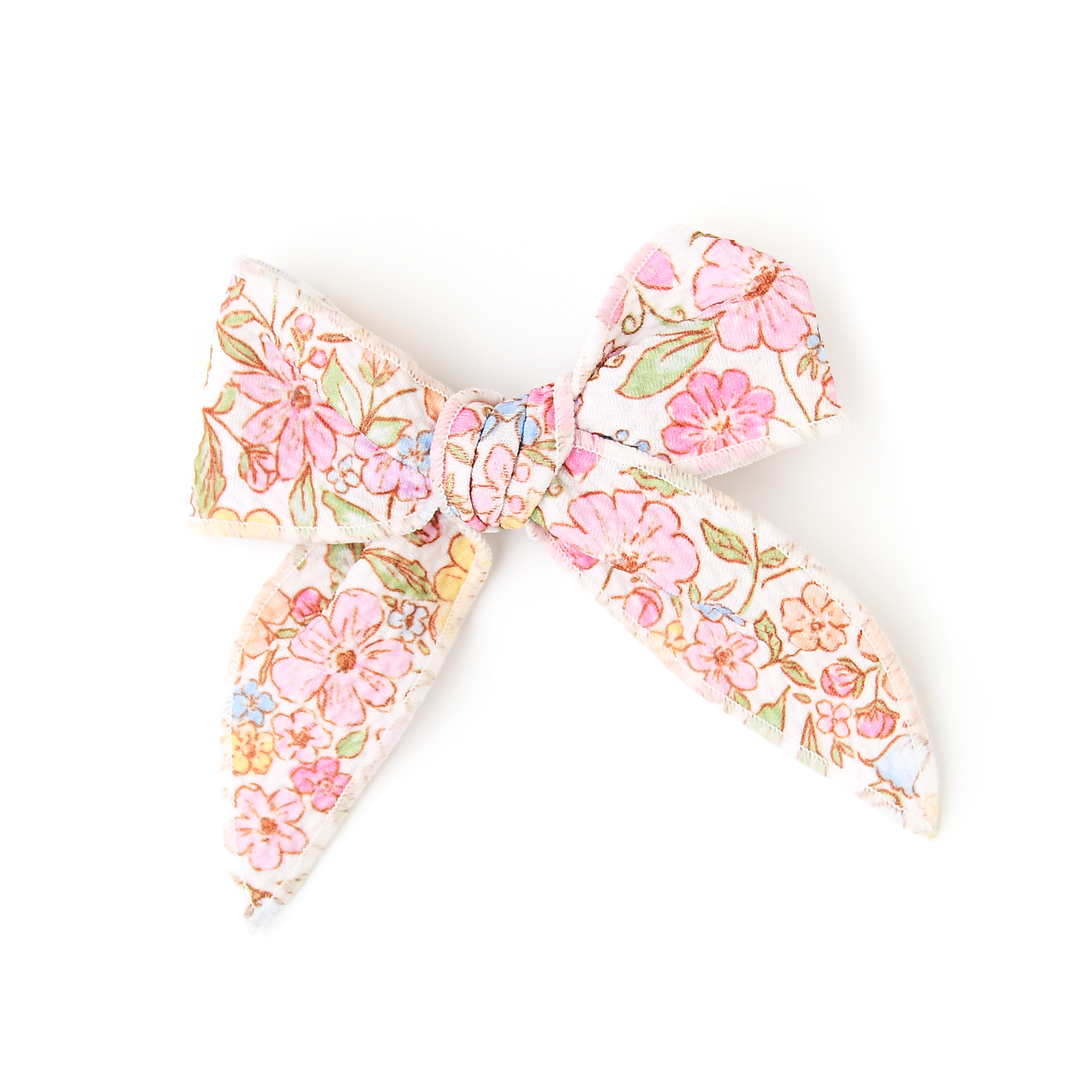 Kennedy Floral CLIP BOW - Gigi and Max