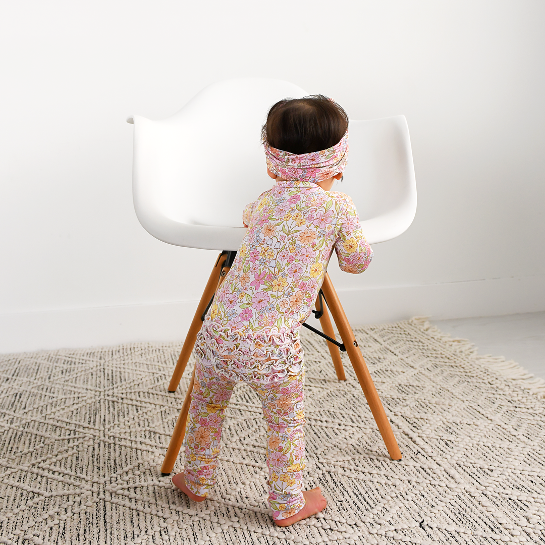 Kennedy Floral RUFFLE ZIP - Gigi and Max