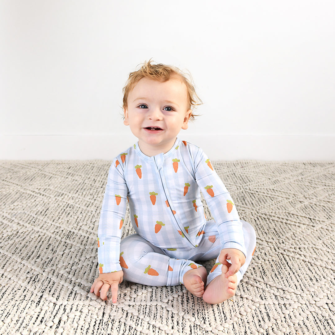 Henry Carrot Gingham ZIP - Gigi and Max