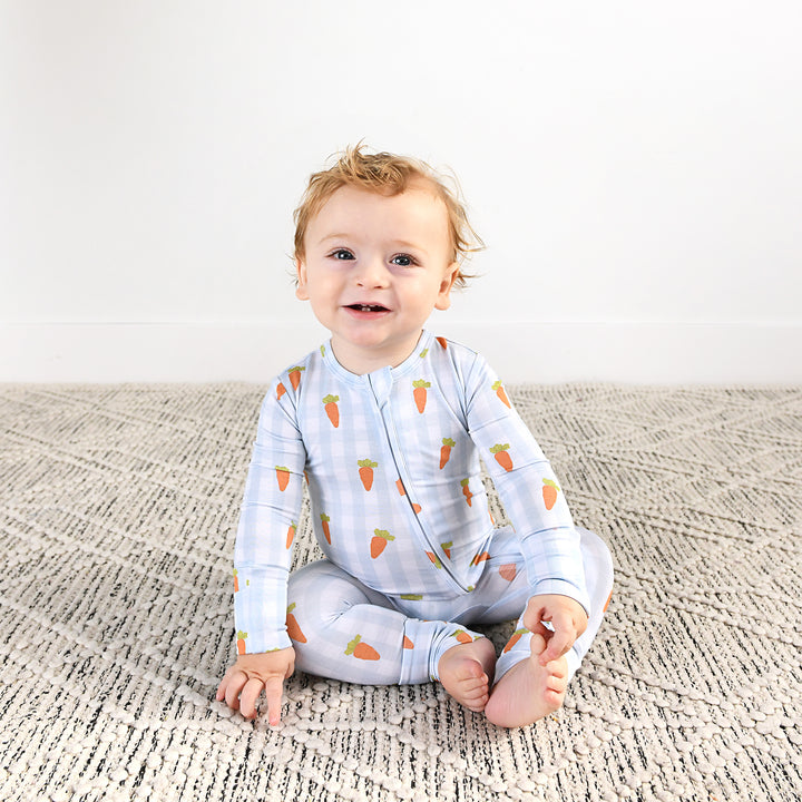 Henry Carrot Gingham ZIP - Gigi and Max