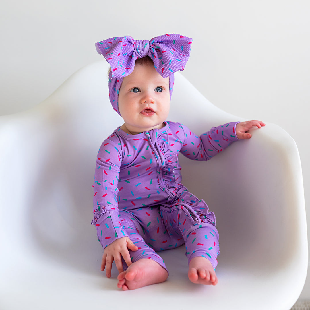 Purple Sprinkles HEADWRAP - Gigi and Max