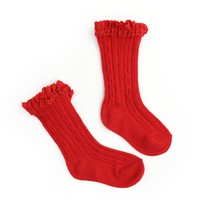 True Red LACE SOCKS - Gigi and Max
