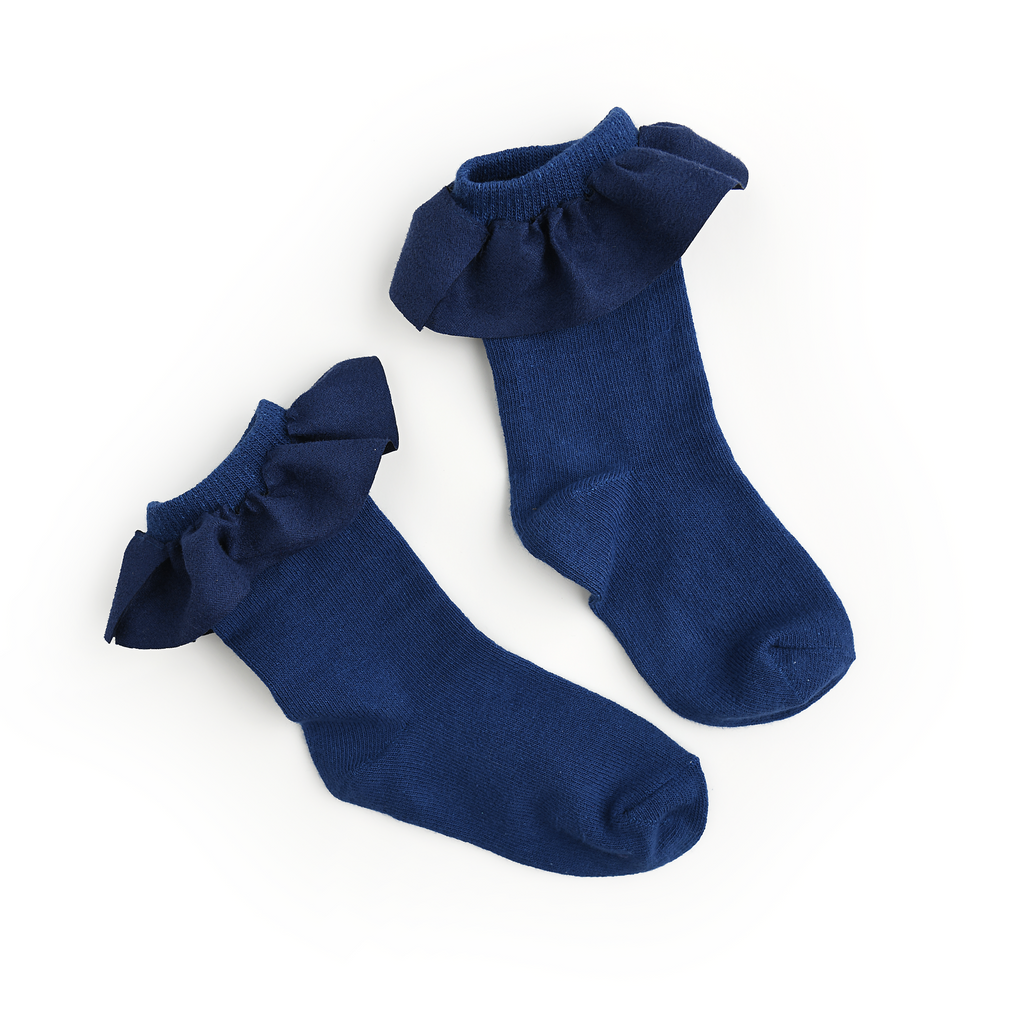 Navy blue discount baby socks