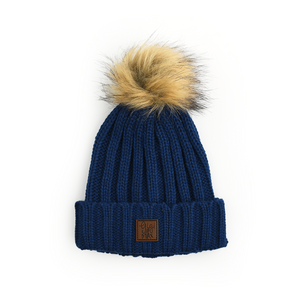 Navy POM BEANIE - Gigi and Max