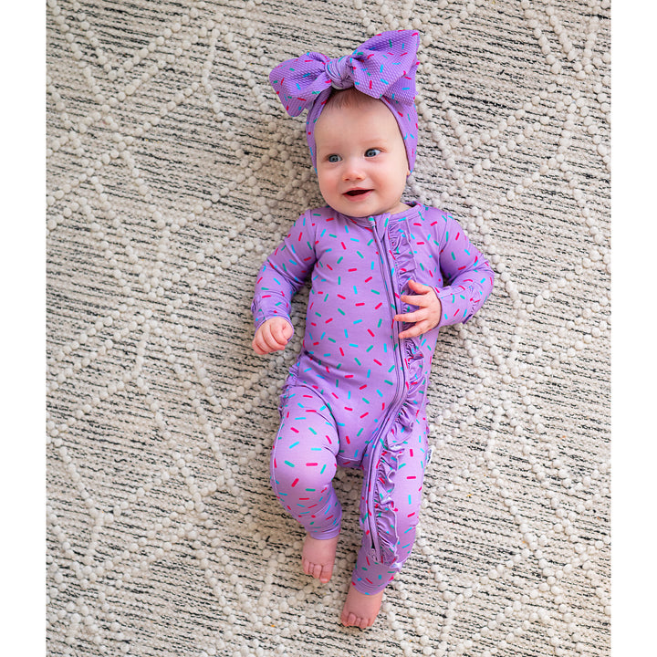 Purple Sprinkles HEADWRAP - Gigi and Max