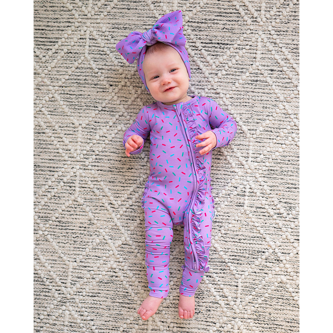Purple Sprinkles HEADWRAP - Gigi and Max