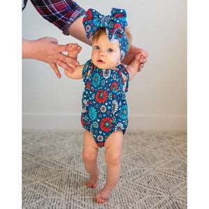 Reagan SMOCKED BUBBLE ROMPER - Gigi and Max