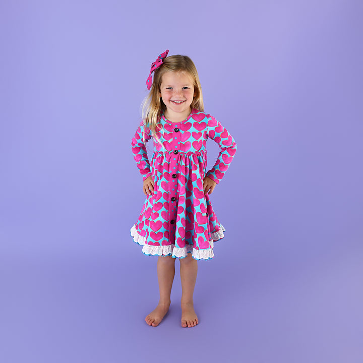 Cora BUTTON DRESS - Gigi and Max